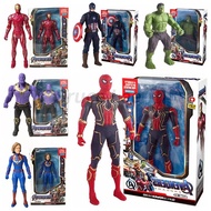 24Hourly Deliverybaxi Avengers Luminous Doll Action Figure Iron Man/Spider-Man/Captain America/Hulk/Thanos Marvel/With Box