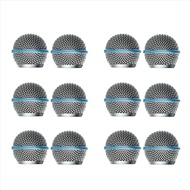 (LC7G) 12Pcs Microphone Grill Mic Grille Replacement Mic Ball Head Mesh For Shure Beta58A Sm58 Pgx24
