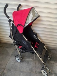 3D Lite 嬰兒車 大 士的車 黑桃紅色型格 罕有 可躺 嬰兒手推車 Kolcraft baby car stroller Chicco combi BB 車 kids new born 初生嬰兒 幼兒 小童 可上飛機 輕身方便 好用 容易收車 hand carry Airplane flight