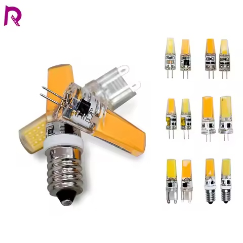 2-6pcs G4 LED Bulb 3W 6W DC AC 12V 220V Lampada COB Led G9 Lamp Light for Crystal Chandelier E14 Lig