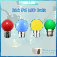 LED Color Bulb B22 3W Mentol Light Mini Color Bulb Mentol Berwarna OriLED