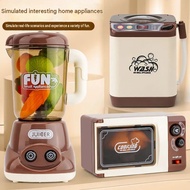 Children Simulation Play House Kitchen Appliances Toys Microwave Oven Water Dispenser Juicer Living 