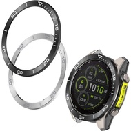 Bezel Rings Compatible with Garmin Tactix 8 AMOLED 47MM 51MM Bezel Metal Round Cover Anti-Scratch Pr