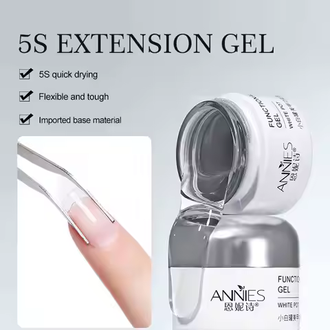 Annies 2022 Hot Selling Small White Pot Five Second Long Gel Durable Nail Polish Soak off Varnish Na