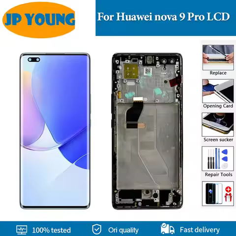 6.72" OLED For Huawei nova 9 Pro LCD Display RTE-AL00 Hebe-BD00 Touch Screen Digitizer Assembly For 