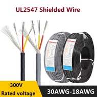 UL2547 Shielded Cable 2-Core 3-Core 4-Core Signal Audio Shielded Cable USB Data Cable