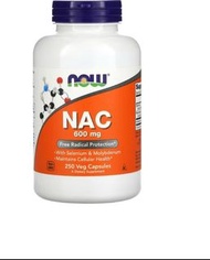 Now Nac 600mg, 250 caps, exp date: April,2027