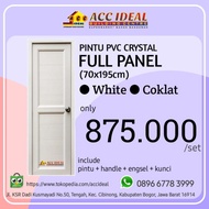 PINTU KAMAR MANDI PVC CRYSTAL FULL PANEL