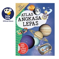 Atlas Angkasa Lepas Buku Aktiviti & Stiker dengan Fakta & Ilustrasi Menarik untuk Kanak Kanak