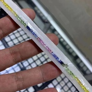 🌹精挑中的精挑 全淨極品裸石
🌈斯里蘭卡天然 彩色 漸變色 彩虹  藍寶石裸石公主方一組70粒2.5x2.5mm
                                           