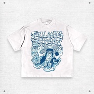 Tee Fillingstreet - Fellow White, Unisex Cotton Premium Cotton Casual Short Sleeve Crew Neck Summer 