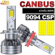 Dualvision H4 H7 หลอดไฟ LED H1 H8 H9 H11 9005 9006 9012 HIR2 อัตโนมัติหลอดไฟ 6000K สีขาว 12V Turbo ไ