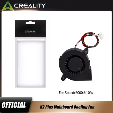 Official Creality K2 Plus Motherboard Cooling Fan 5015 6000±10% L360 Fan For K2 Plus 3D Printer Acce