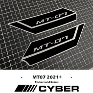 2024-2021 MT-07 Air Scoop Intake Side Cover Sticker Set New Version Fairing Shell Hollow Sticker Dec