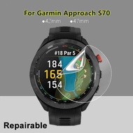 Ultra Clear Slim Screen Protector For Garmin Approach S70 42mm 47mm S62 Soft TPU Repairable Hydrogel Front Film -Not Tempered Glass