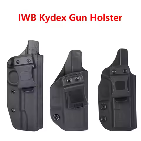 IWB Kydex Gun Holster For G17 G19 G26 G43 G43x CZ P07 1911 Inside Waistband Concealed Carry Belt Cli