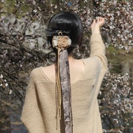 New Chinese Style Silent Style Calligraphy Hair Accessories Tea Hanfu Cheongsam Accessories Zen Call