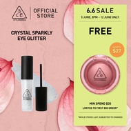 3CE Eye Switch, radiant glow liquid glitter highlighter for shimmering eyes, enriched with vitamin E