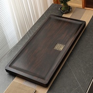 Office imitation tea tray, solid wood tea tray, small table, new model, drainage, natural ebony wood