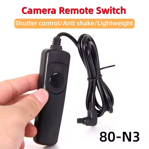 RS-80N3 Wired Remote Shutter Release Control Cable for Canon R1 R3 R5 R5II R5C 10D 1D 1D2 1D3 1D4 1V