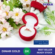 Slp (A) Paint Ribbon Ring - Light Gold - Grade 8K/375