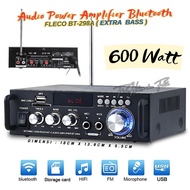 Audio Power Amplifier 600W Full Bass Fleco BT-298A - USB Bluetooth Amplifier/SD/FM/MP3 - Karaoke Hom