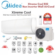 Midea MSAG Series Air Conditioner X-Treme Cool Series R32 Wall Non-Inverter (1HP/1.5HP/2HP/2.5HP)- wifi optional