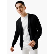 Gomuda Clean Knit Cardigan - Black Cardigan Men Knitwear Men