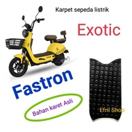 Karpet sepeda listrik Exotic Fastron bahan karet Asli 