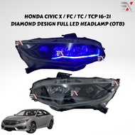 HONDA CIVIC FC X TC TCP - LED HEADLAMP (DIAMOND DESIGN) - ONE TOUCH BLUE (NO ROTATE)