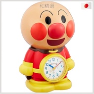 Rhythm (RHYTHM) Go! Anpanman Alarm Clock Character Analog Funny Talking Voice 3D Brown 27.2x19.2x16.8cm 4SE552-M06