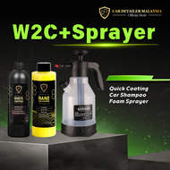 CAR Detailer — Snow Wash W2C Set  Nano Car Shampoo + Coating + Foam Sprayer  Car Wash Foam Cannon Sn