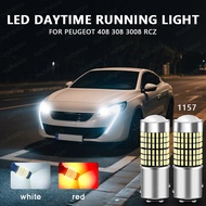 2pcs LED Daytime Running Light DRL Bulb Lamp Canbus No Error P21/5W 1157 BAY15D For Peugeot 408 308 