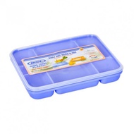 Combo of 10 rice trays, 5-compartment lunch box K002 Song Long plastic