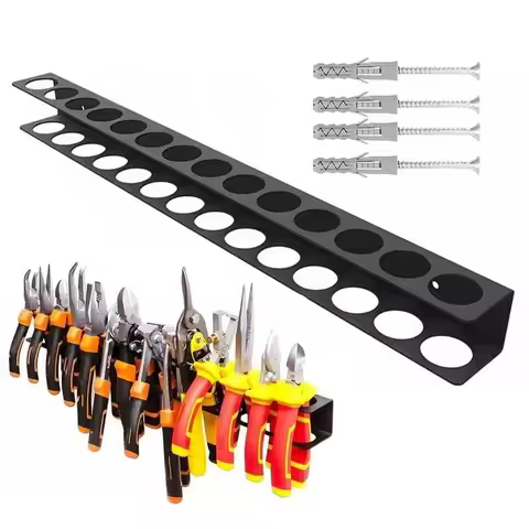 1/2 Pliers Holder Wall Mount Wall Mounted Tool Organizers Hammer Rack Pliers Organizer Hand Tool Hol
