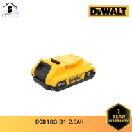 DEWALT DCB183-B1 แบตเตอรี่ LITHIUM ION 20V ความจุ 2 Am