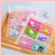 [Daiso Korea] Sanrio Characters Zip Bag Set | B8 (6pcs) / B7 (4pcs) / A7 (4pcs) | Reusable Korean Zi
