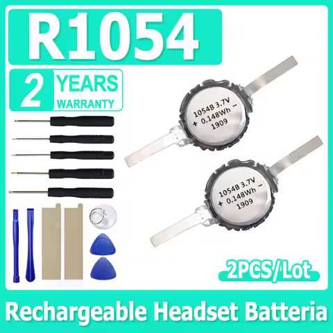 2pcs/lot Brand-New R1054 1054 Small Rechargeable Battery LIR1054 40mAh Soft Wrapped Polymer Recharge