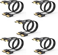 Ureegle 4K HDMI Cable, 3.3ft/1M 10Pack HDMI to HDMI Cable, High Speed and Flexible HDMI 2.0 Cable Support 4K@60Hz, 2K,1080P, HDCP 2.2, ARC for Laptop, Monitor &amp; More