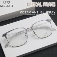 Mushto Anti-Radiation Blueray Glasses for Men's Computer Gadgets, Tr90+Metal Box 6208
