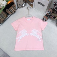Burberry 粉色兒童短袖上衣