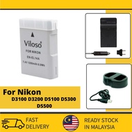 🔥READY STOCK🔥 Proocam Nikon EN-EL14 Compatible Battery with battery charger for D3100 D3200 D5100 D5