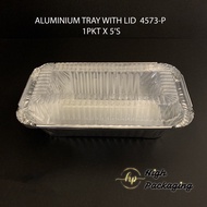 4573-P Aluminium Foil Tray with Lid 5’s