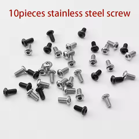 10pcs Custom Stainless Steel 2-56 T6 Torx Head Screws Pocket Clip Screw for BM Bugout 535 / Spider C