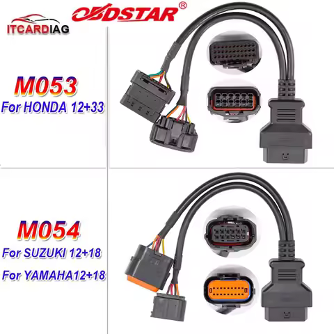 OBDSTAR M053 M054 Cable Device Motorcycel Adapter for Honda/Yamaha/SUZUKI Moto Motorcycle IMMO Work