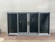 หน้าต่างบานเลื่อน อลูมิเนียม 4ช่อง 108.5 x 200