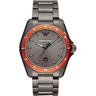 Emporio Armani Men's Three-Hand Gunmetal Stainless Steel Watch AR11178