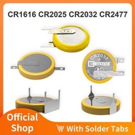 EEMB 10PCS CR1616 Battery With Solder Tabs CR1616 CR2025 CR2032 Battery Compatible with Gameboy Colo