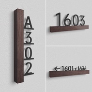 solid wood Customised Unit Sign door sign  door unit number house unit number Number number Door Sig