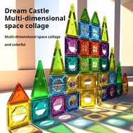 【SG】Magnetic Tiles Building Blocks Tiles Educational Magnetic Building Blocks for Kids Plastic Tiles